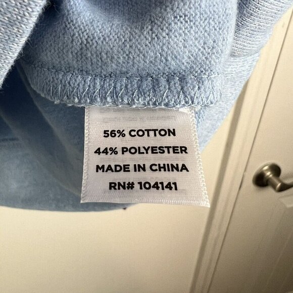 Walter Hagen Midweight 1/4 Zip Pullover Top Light Blue Cotton Blend Size S NWT - Picture 6 of 10